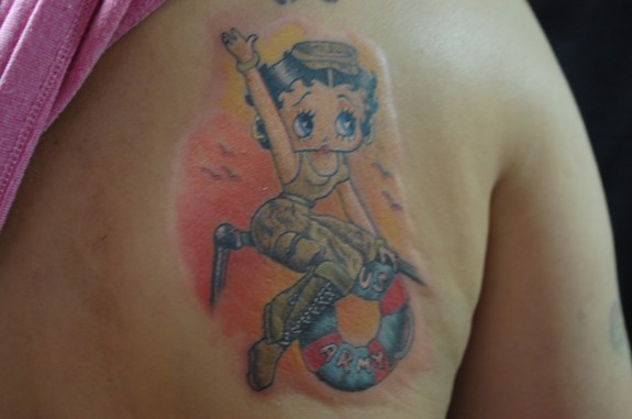 Betty Boop Army Girl By Onini Kanabo TattooNOW